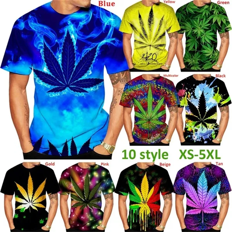 

Футболка женская с коротким рукавом, модная хипстерская тенниска с принтом зеленых листьев и сорняков, повседневная забавная майка для побережья, лето