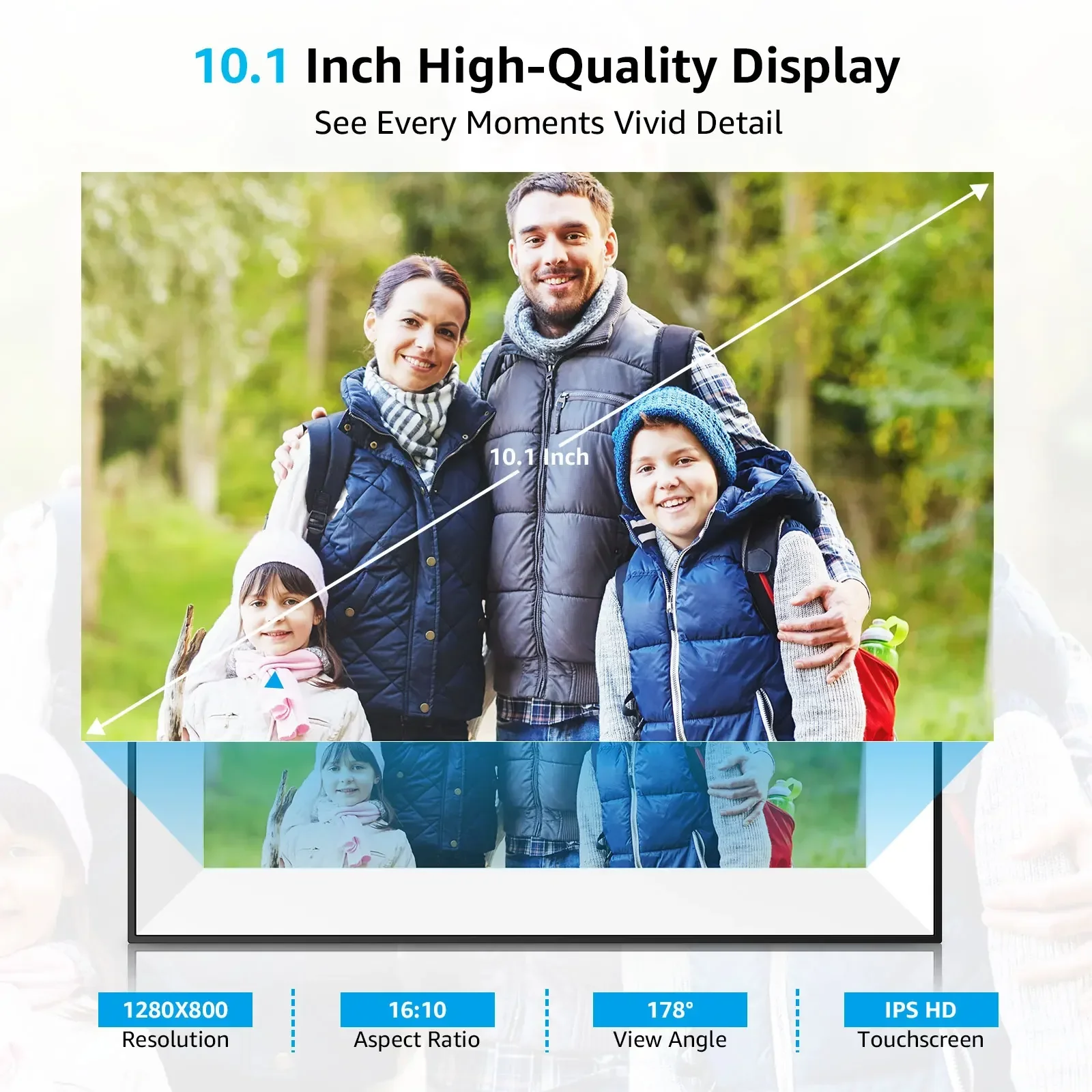 Frameo 32GB Digital Picture Frame 10.1 Inch Smart WiFi Digital Photo Frame with 1280x800 IPS HD Touch Screen with Wall Mountable acrylic digital photo frame,magnetic picture frames