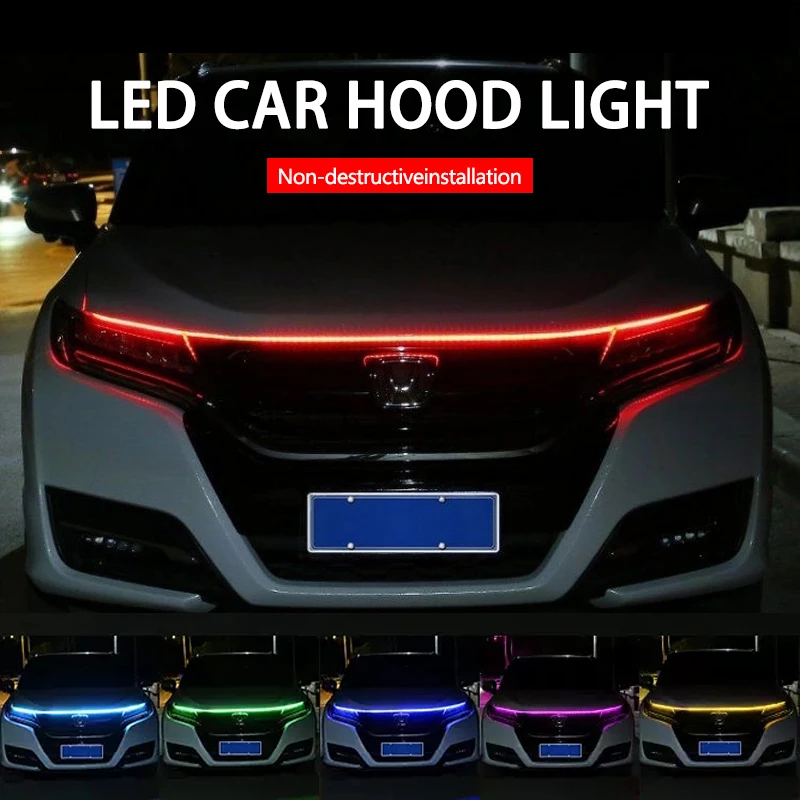 Led Strip Hood Light Car Drl Led Light Strip For Car Hood Flexible