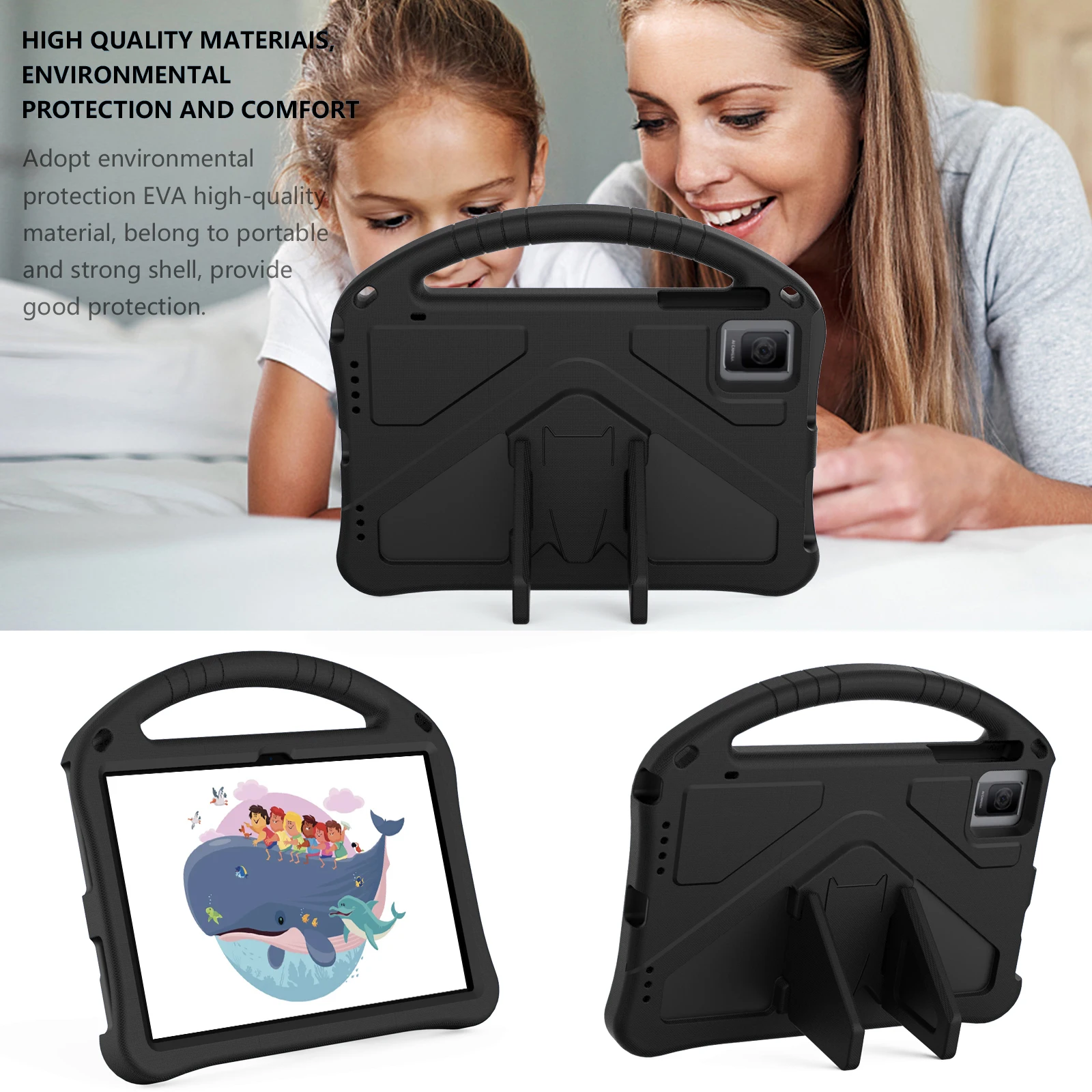 Kids Shockproof Tablet Case, 10.36-Inch Protective Cover Shell