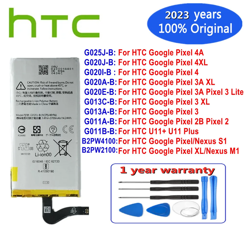 Batteria Originale Per Htc U11 + Google Pixel 2 2B Pixel 3 3A Pixel3 Xl 3Xl 4Xl Pixel4 Xl Pixel 4 4A Nexus M1 S1 Lite Phone Bateria