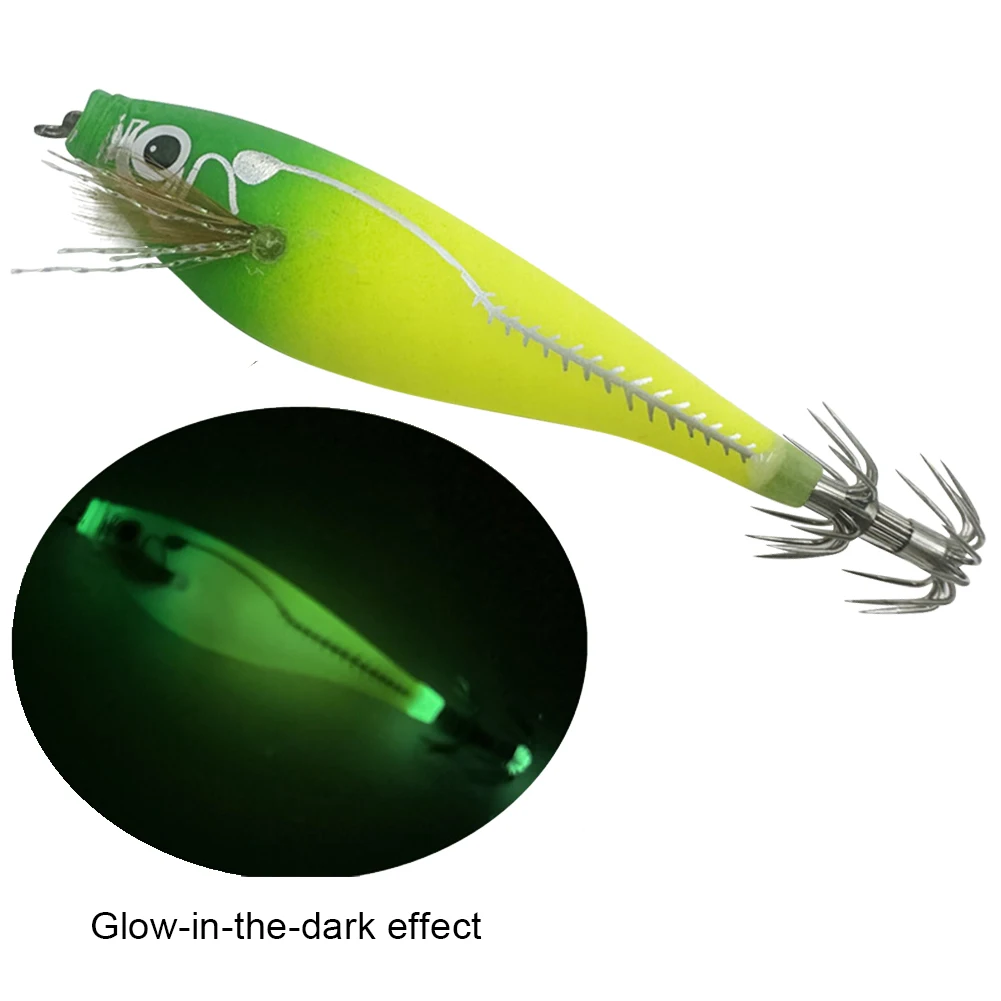 1-10PCS Fishing Lure Luminous Jigging Bait Lighted Hard Lures