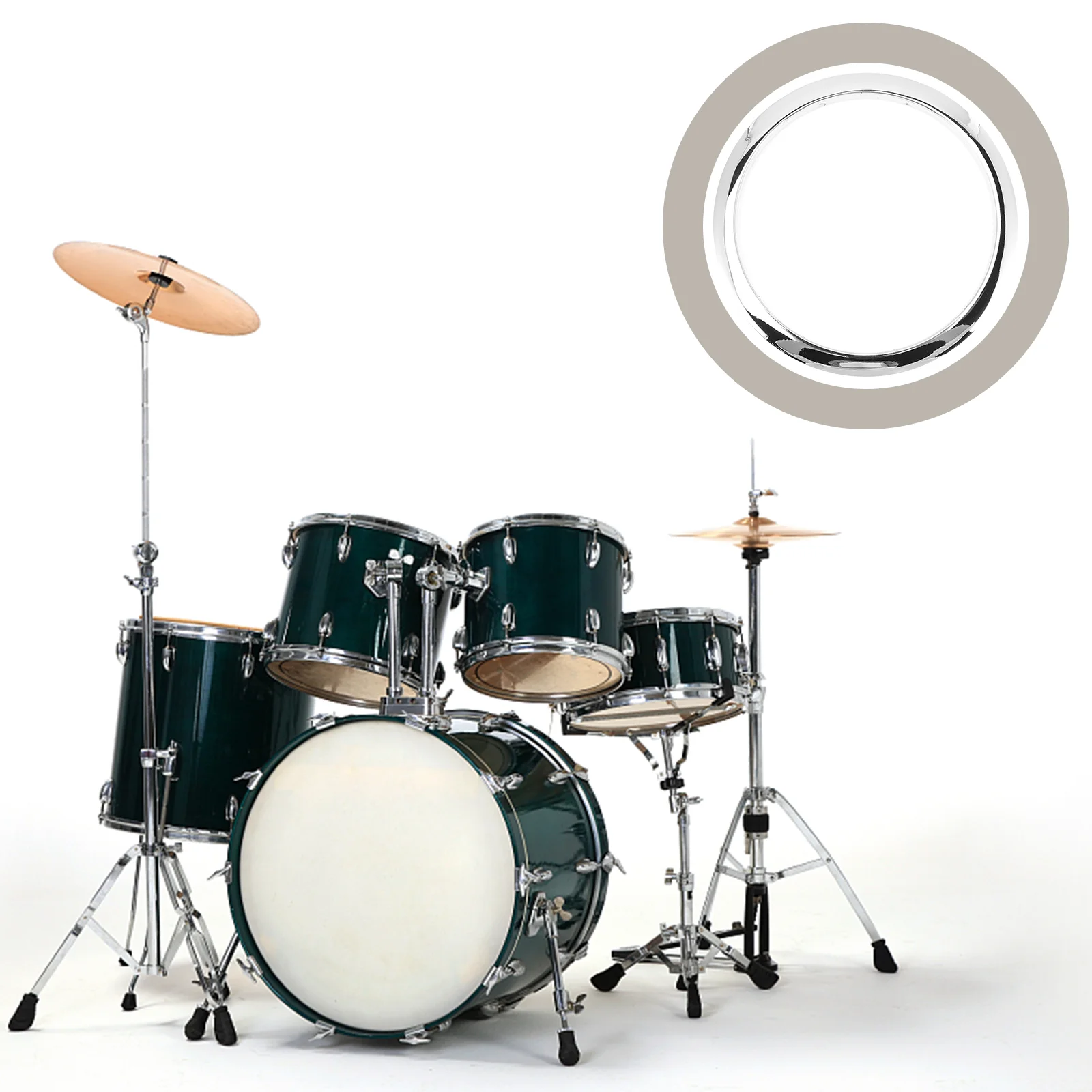 

Drum Split Ring Durable Percussion Parts Drumhead Hole Opener Protective Accessory Skin Kit