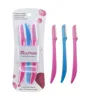 3 Pcs/Pack Face Eyebrow Razor for Women,Facial Dermaplane Razor,Dermaplaning Tool with Precision Cover,Peach Fuzz Remover 2