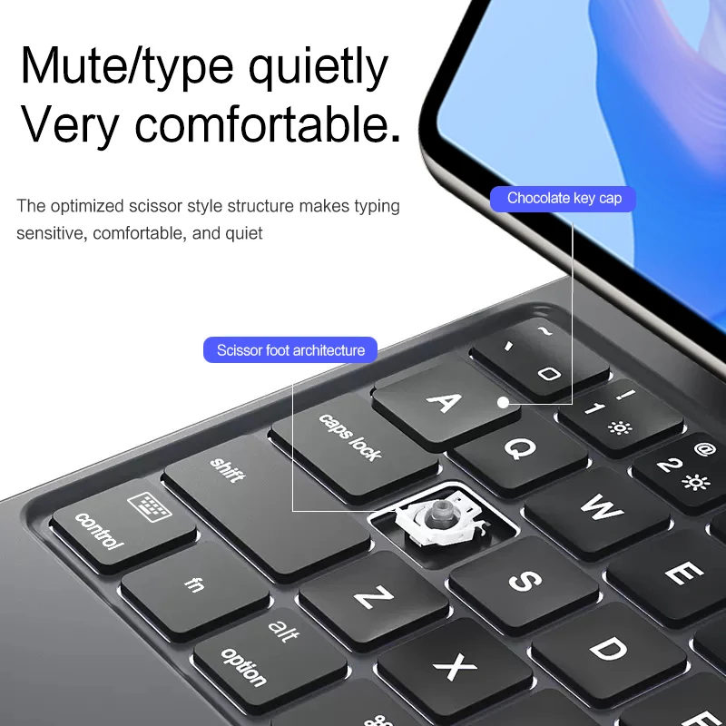 HUWEI Folio Magic Keyboard For Huawei MatePad Pro 11 inch Tablet Smart Case Portuguese Spanish Arabic keyboard cover