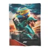Fernando Alonso Throw Blanket Fleece Bedding Throw Blankets Cozy Lightweight for Couch Bedding Throws 2