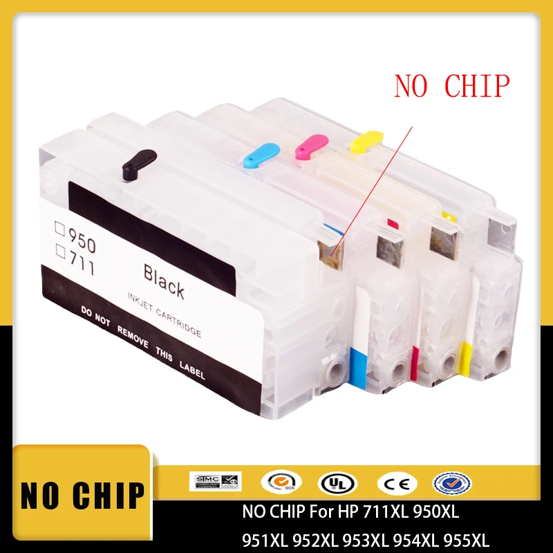 

Vilaxh Empty Refillable Ink Cartridge For HP 711XL 950XL 951XL 952XL 953XL 954XL 955XL for HP OfficeJet Pro 810 8600 8610 7720