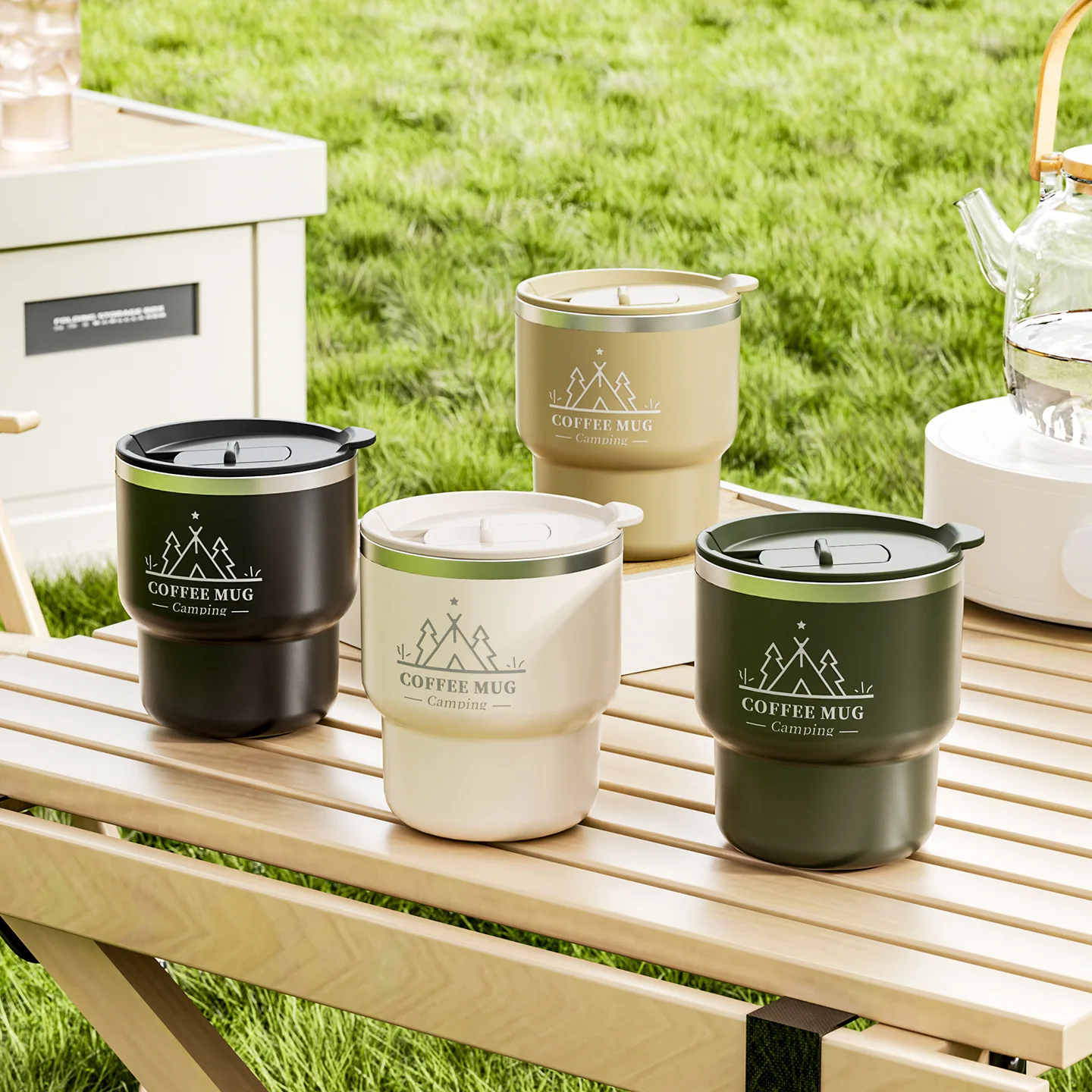 400 مللي كوب حراري من الفولاذ المقاوم للصدأ كوب قهوة مكتبي طبقة مزدوجة معزول كوب ماء محمول يحافظ على الباردة والحرارة كوب حراري