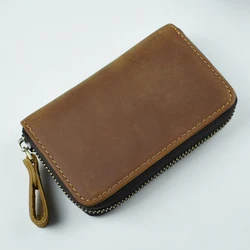 Deluxe Leather Multi - Function Key Case and Travel Wallet (Brown)