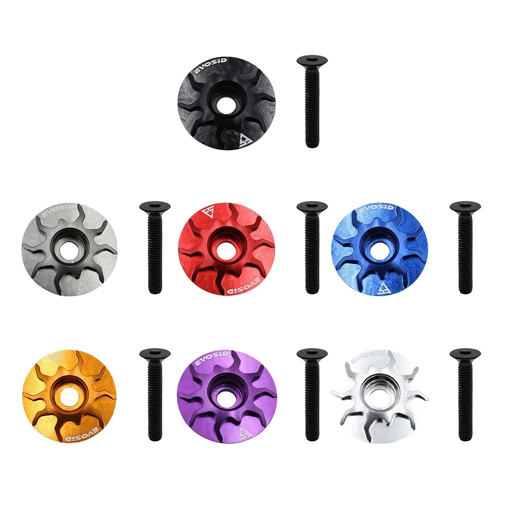 MTB Road Bike Stem Headset Top Cap Cover Aluminium Alloy Bicycle Stem Top Cap for Fork Head Tube Cycling Accessories