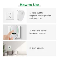 Purificateur d'air électrique à brancher, ioniseur d'air négatif, mini purificateur d'anions, générateur d'ions négatifs, désodorisant ionique silencieux, purificateur d'air 4