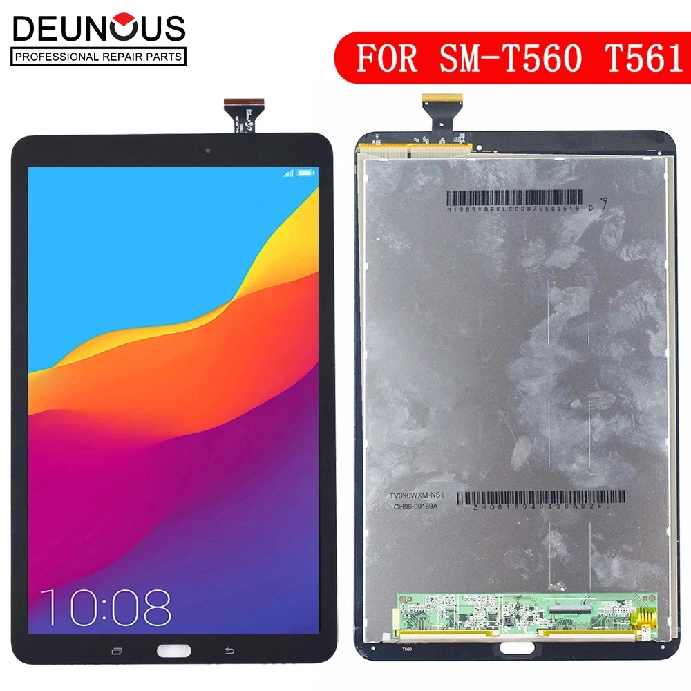 New For Samsung Galaxy Tab E 9.6 SM-T560 T560 SM-T561 LCD Display Touch Screen Digitizer Matrix Panel Tablet Assembly Parts