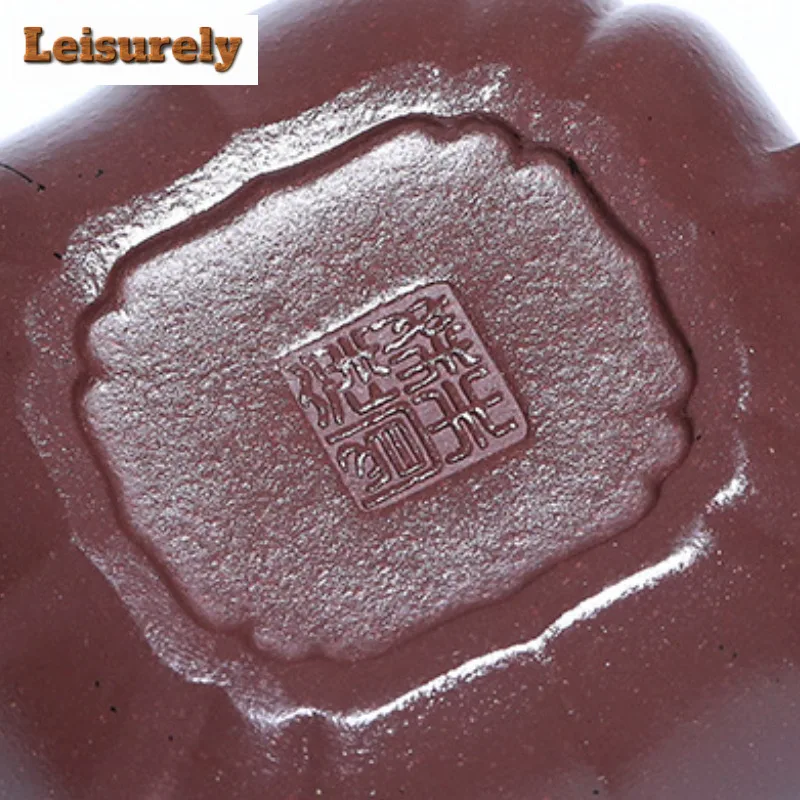 150ml High-end Yixing Purple Clay Teapots Artists Handmade Rib Pot Raw Ore Purple Mud Kettle With Filter Chinese Zisha Tea Set
