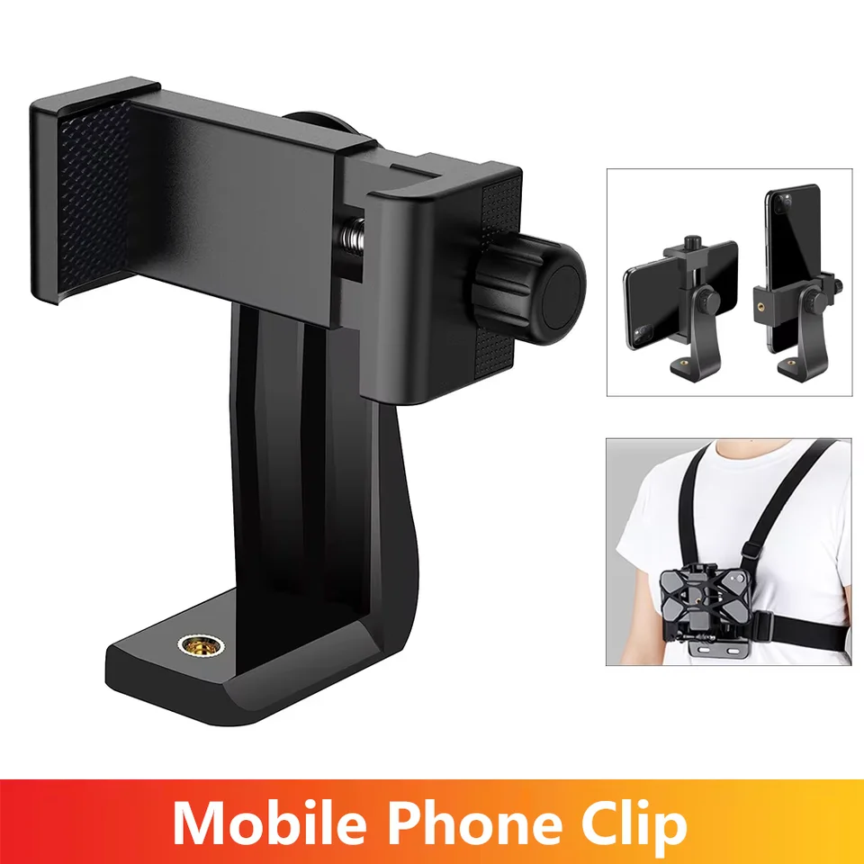 Rotatable Phone Tripod Mount Adapter For Smartphones_voghion.com