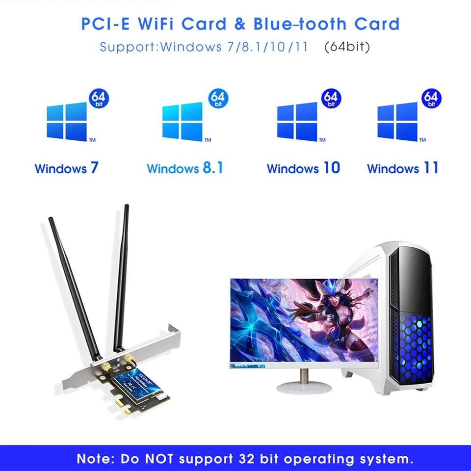 Scheda di rete PCI Express x1 a 1 porta, Scheda Ethernet PCIe con RJ45, Interfaccia di rete da 2.5 G