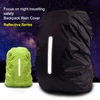 Reflective Waterproof Backpack Rain Cover Outdoor Sport Night Cycling Safety Light Rain Cover Case Bag Camping Hiking 10-70L 2