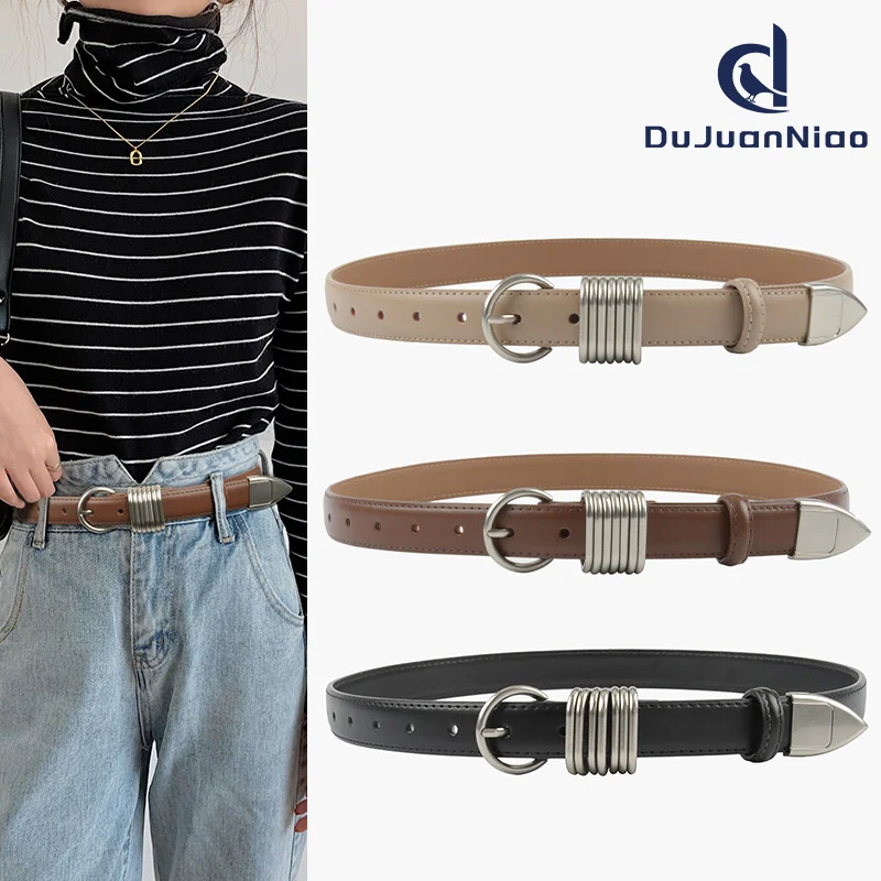 

100% genuine real leather Trendy cowhide belt, leather, high-end feel, versatile and fashionable women's paired with jeans casua