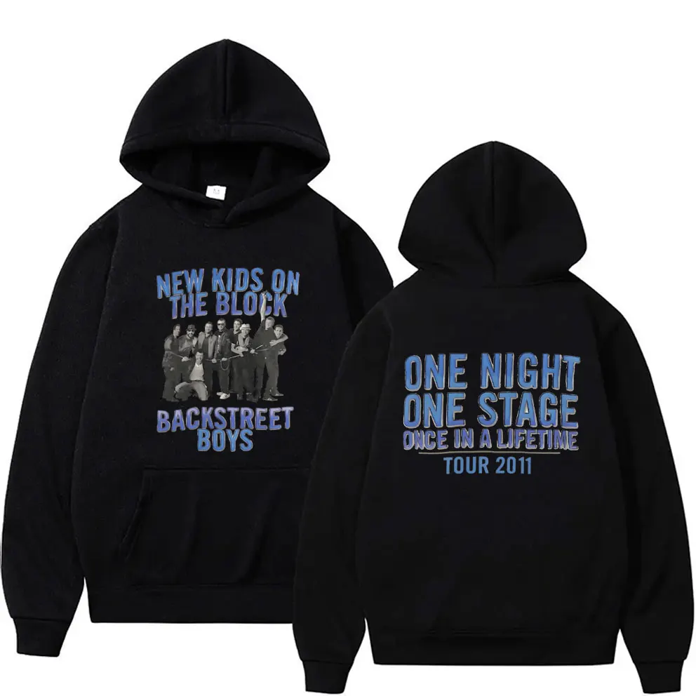 

Backstreet Boys New Kids on The Block One Night One Stage Once in A Lifetime Tour Hoodie Men Women Fashion Oversized Sweatshirt