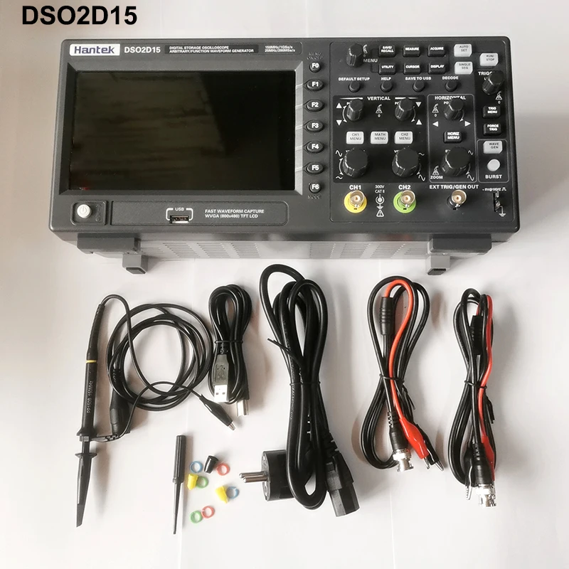 Digital Oscilloscope Hantek DSO2D15 DSO2C10 DSO2C15 DSO2D10 2 Channels150Mhz Storage USB Portable Multimeter Tester