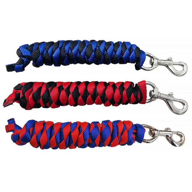 2m/2.5m/3m Braided Horse Rope Horse Leading Rope Braid Horse Halter With Brass Snap Equestrian Horse Riding Equipments 2m/2.5m/3m Braided Horse Rope Horse Leading Rope Braid Horse Halter With Brass Snap Equestrian Horse Riding Equipments