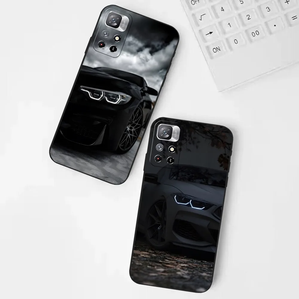 

Черный автомобильный чехол для телефона Xiaomi 13 Poco X4 M4 M3 F3 GT 11 9T 9 12 11T 9SE 11i 14 Pro Ultra Note10 Lite, задняя крышка