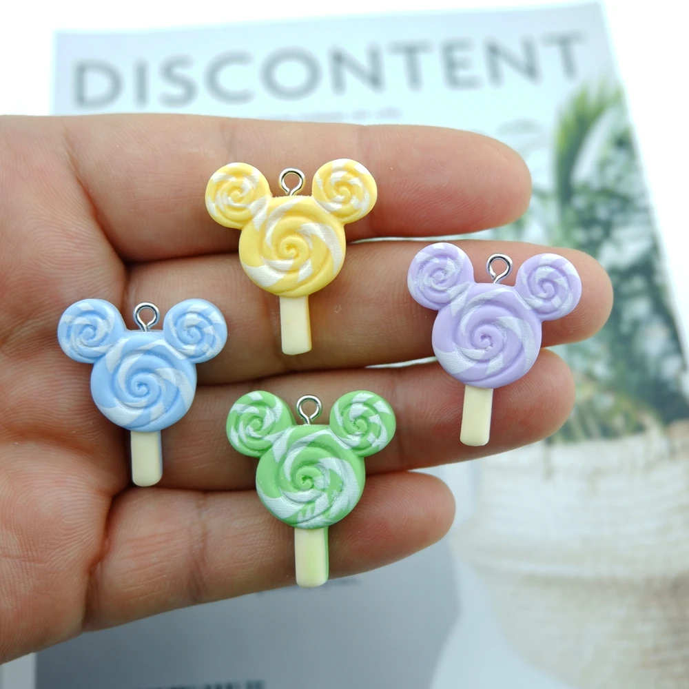 Großhandel Lollipop Charms für Schmuckherstellung Diy Ohrring Armband Anhänger Zubehör Erkenntnisse Telefonherstellung Bulk – Detail 1