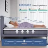 King Size Mattress - 12 inches Gel Memory Foam Hybrid Mattress in a Box, King Mattress with Pocket Springs, Medium Firm,Pressure 4