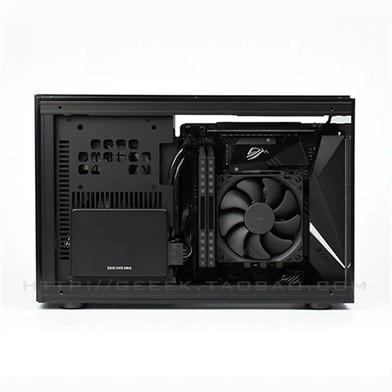 GEEEK A50S itx mini small case Acrylic A4sfx side transparent RGB case