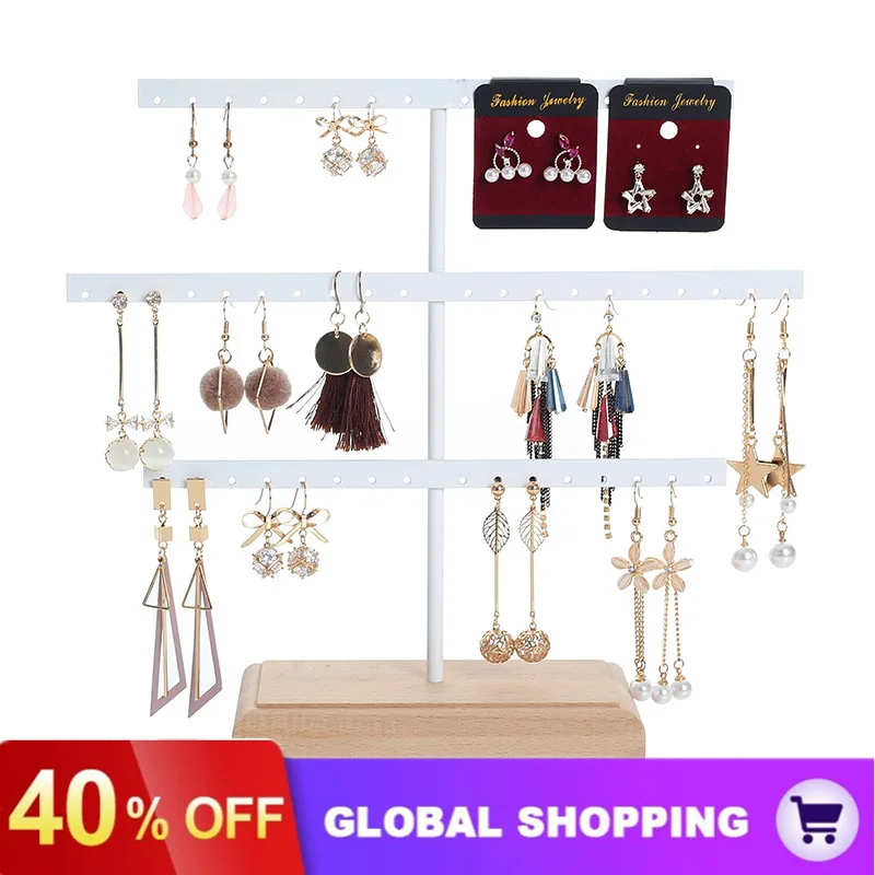 Earring Rack Jewelry Storage Hanging Display Shelf