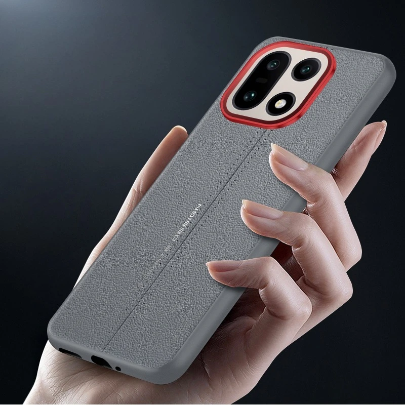 Premium Business PU Leather Case with Soft TPU Edge - Ultra-Thin Protection