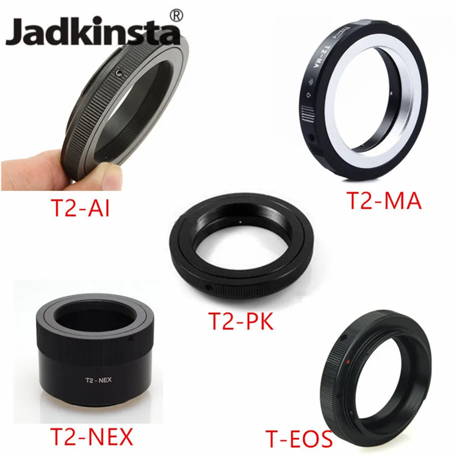 Jadkinsta T2 крышки объектива камеры Адаптер кольцо для T Mount телескопический объектив