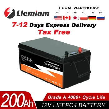 리튬 다리미 인산염 배터리, 내장 BMS, 태양열 보트용, 12V, 24V, 48V, 100Ah, 200Ah, 300Ah, LiFePo4 배터리 팩, 부가세 없음, 신제품