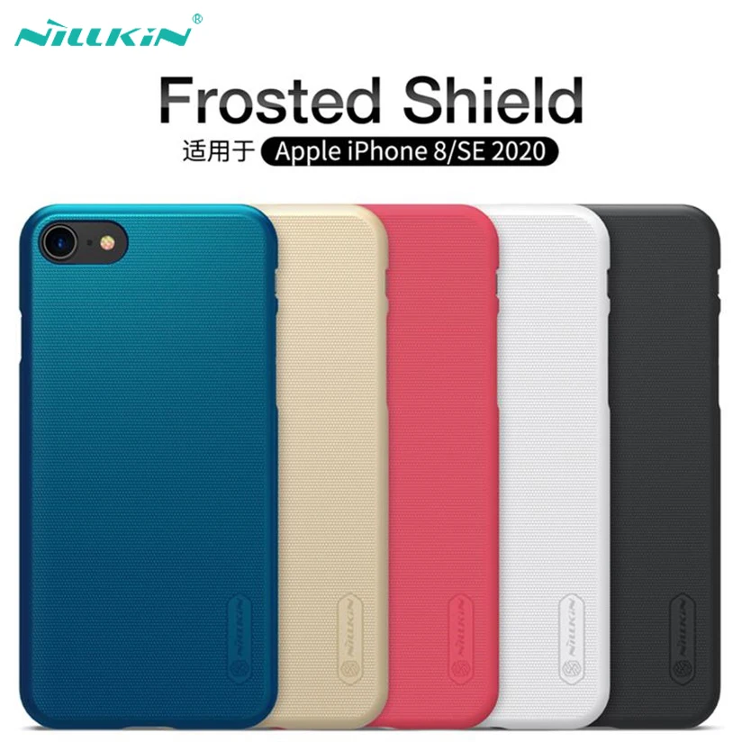 

For iPhone SE 2022 2020 Cases For iPhone 8 Cover Nillkin Super Frosted Shield Hard PC Back Cover Protector Case for iPhone SE3