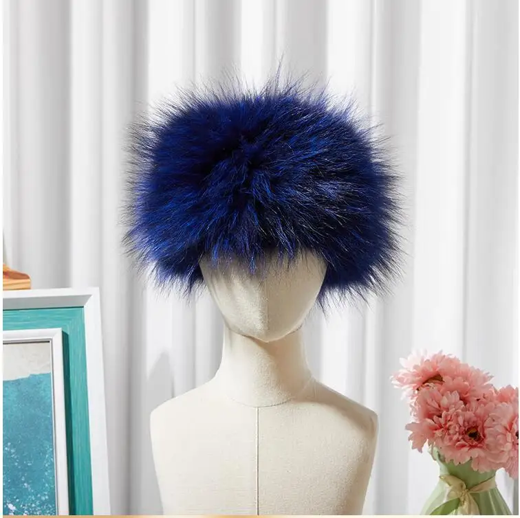 100% echt Fox Pelz Schal Stirnbänder Frauen Winter Ring Luxus Weichen Hals Wärmer Gute Elastische Schalldämpfer S8 – Detail 16