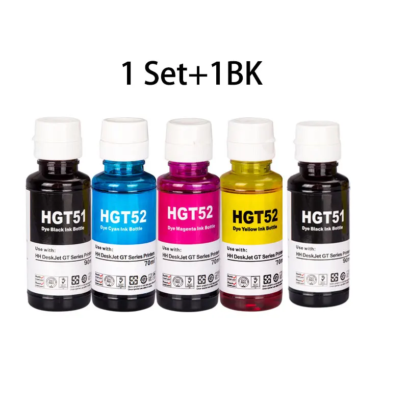thumbnail image 1 of Recarga de tinta para impresoras HP Smart Tank 450 455 500 510 515 516 519 530 559 570 610 615 651 GT51, 1 of 5