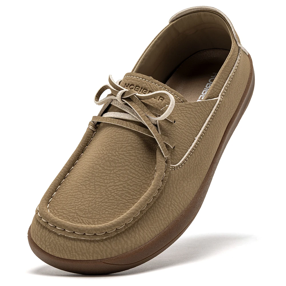 HOBIBEAR Barfuß-Loafer für Damen, zum Hineinschlüpfen, für breite Füße, verstellbare Zero-Drop-Schuhe mit runder Zehenpartie – Detail 11