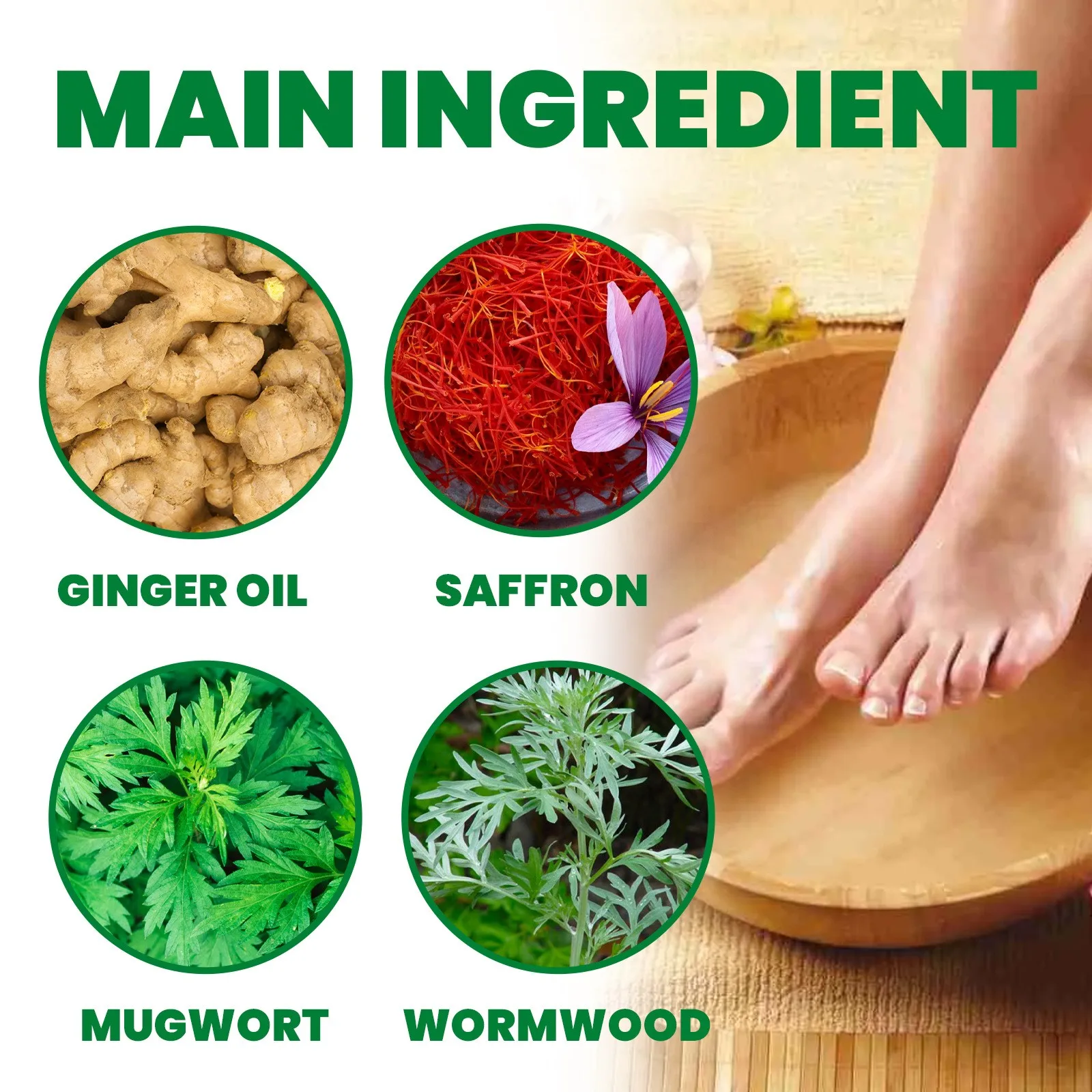 Lymphatic Drainage Foot Soak Leg Slimming Foot Bath Wormwood Bath Bag Natural Herb Soak Foot Spa Unisex foot soak