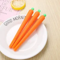 Simulation Carrot Gel Pen Creative 0.38mm Ink Cute Kawaii Student Promotional Pens Gift School Office Signature Writing Supplies 1