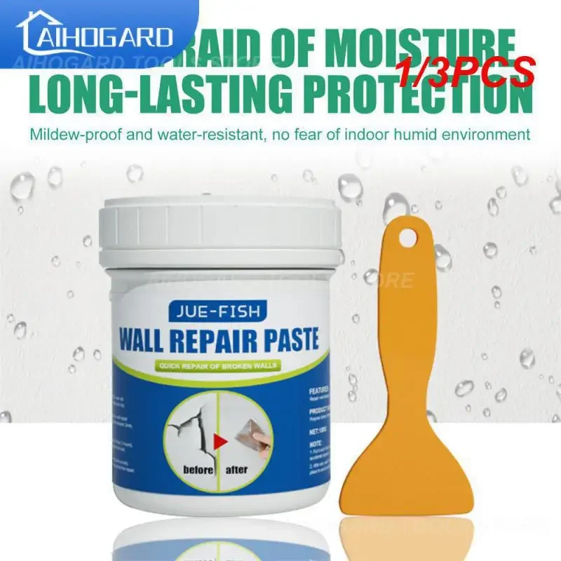 100g Wall Repair Paste with Scraper Tools Wall Crack Nail Repair Agent Multi-purpose Wall Crack Filler Wall Mending Agent Cream