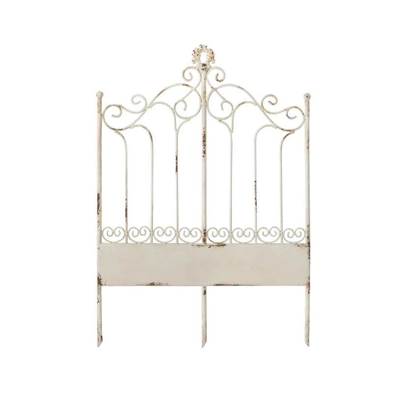 White Vintage Iron Vine Climbing Frame Flower Support Yard Fence