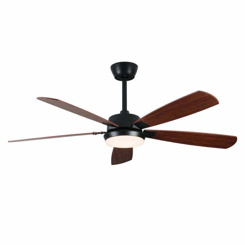 52Inch Led Ceiling Fan Lamp Roof Lighting Fan Modern Indoor Decorate Plywood Blade Dc Ceiling With Remote Control Ventilador