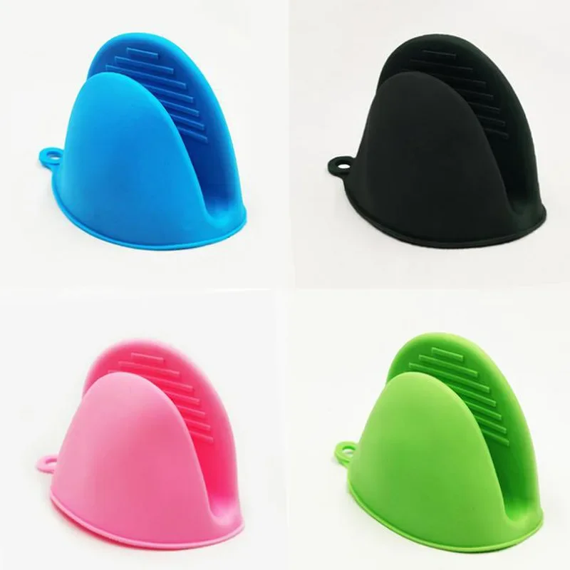 1PC Silicone Anti-scalding Oven Glove silicone oven mitts kitchen gloves silicone oven gloves silicone oven protector Mitts Potholder Kitchen BBQ Glove Tray Pot Dish Bowl Holder Oven Handschoen Hand Clip
