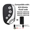 433.92MHz PRASTEL MPSTF2E,MPSTF3E,MPSTFAE Garage Door Remote Control Gate Command 433MHz Fixed Code 1