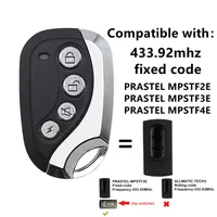 433.92MHz PRASTEL MPSTF2E,MPSTF3E,MPSTFAE Garage Door Remote Control Gate Command 433MHz Fixed Code 1