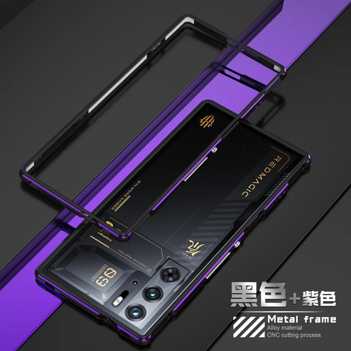 Zte nubiuの保護ケース,Red magic 9 pro plus,アルミニウム