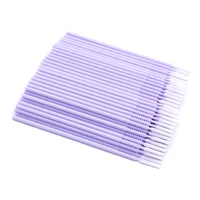 100pcs Bendable Micro Brushes Disposable Microbrush Applicators Eyelash Extensions Glue Cleaning Brush for Lash Extension 1