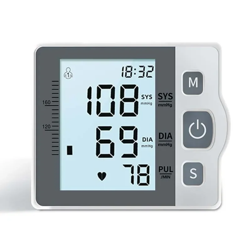 English Voice BP Sphygmomanometer LCD Display Tonometer Tensiometer Digital Blood Pressure Monitors Medical Wrist Device 3