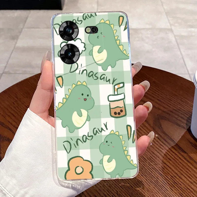 Aesthetic Cute Cat Soft Transparent Silicone Phone Case