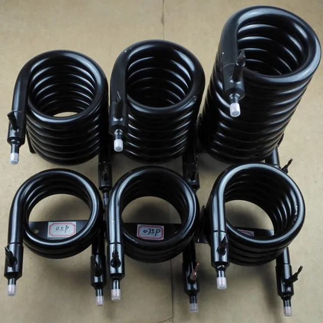 Coil heat exchanger, ice maker serpentine condenser, air conditioning heat pump heat exchanger, 1HP fresh water cooling pipe. 3