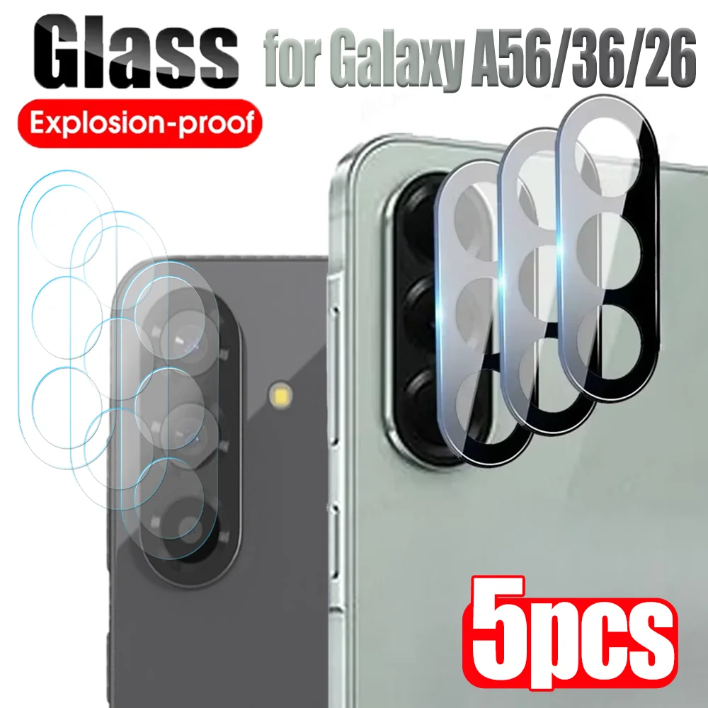 Premium Tempered Glass Camera Lens Protector - Ultra HD Rear Lens Protective Film (1-5 Pack)